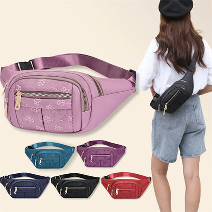 Riñonera de tela impermeable para mujer, bolso cruzado de diseñador, a la moda, tipo banana