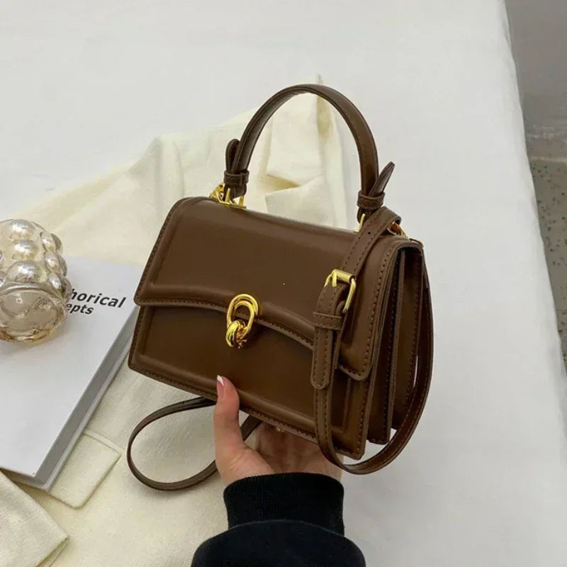 Bolso de cuero de Pu para mujer, bolso cruzado a la moda