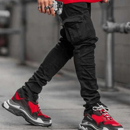 Pantalones vaqueros elásticos de calle para hombre