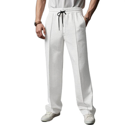 Pantalones deportivos informales  de alta calidad para hombre, pantalones de negocios, ropa de caballero holgada y transpirable de pierna recta