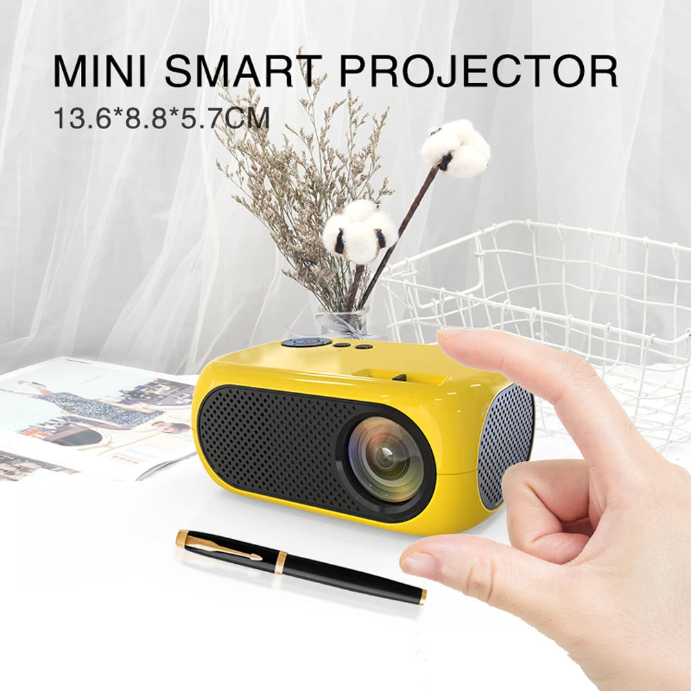 Mini projecteur LED M24 2024 Portable pour la maison, prise en charge de la vidéo 1080P, HDMI, USB, projection pour enfants, prise en charge 640 x 480P