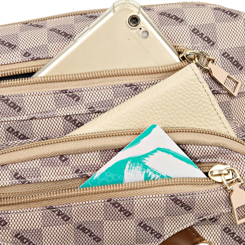 Bolso de mujer de nuevo estilo: bolso de hombro casual hecho de piel sintética