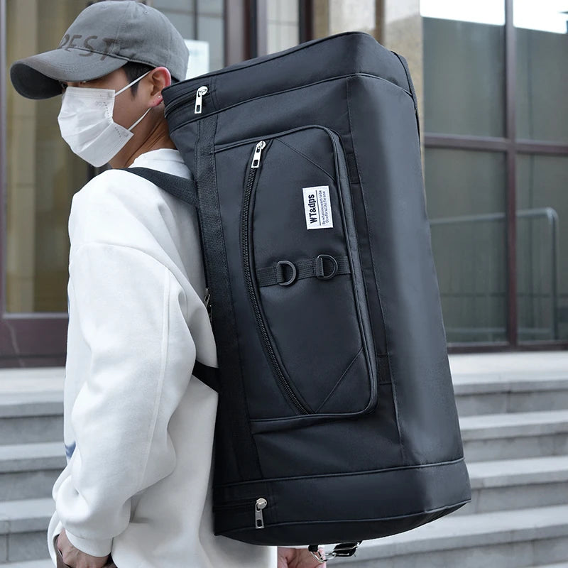 Bolso de mano extragrande, multifuncional, apto para viajes, actividades físicas y excursiones al aire libre.