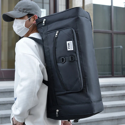 Bolso de mano extragrande, multifuncional, apto para viajes, actividades físicas y excursiones al aire libre.