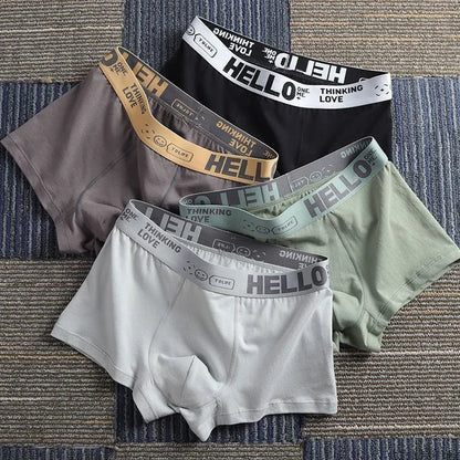 5-piece men's underwear, sexy boxer shorts, comfortable, breathable, fashion, new style 