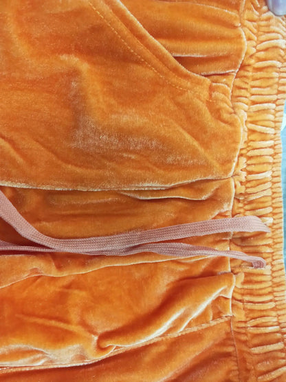 Conjunto de chándal de terciopelo para mujer,sudadera con capucha de terciopelo informal de otoño
