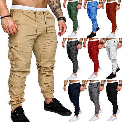 antalones de trabajo para hombre nuevos 2025, pantalones casuales rectos y sueltos para hombres europeos y americanos, pantalones de trabajo con bolsillos para hombre