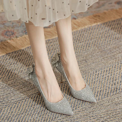 zapatos tacon zapatillas plataforma mujer zapatos de novia para boda zapatos de fiesta Zapatos de tacón alto con lazo