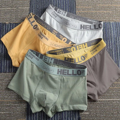 5-piece men's underwear, sexy boxer shorts, comfortable, breathable, fashion, new style 