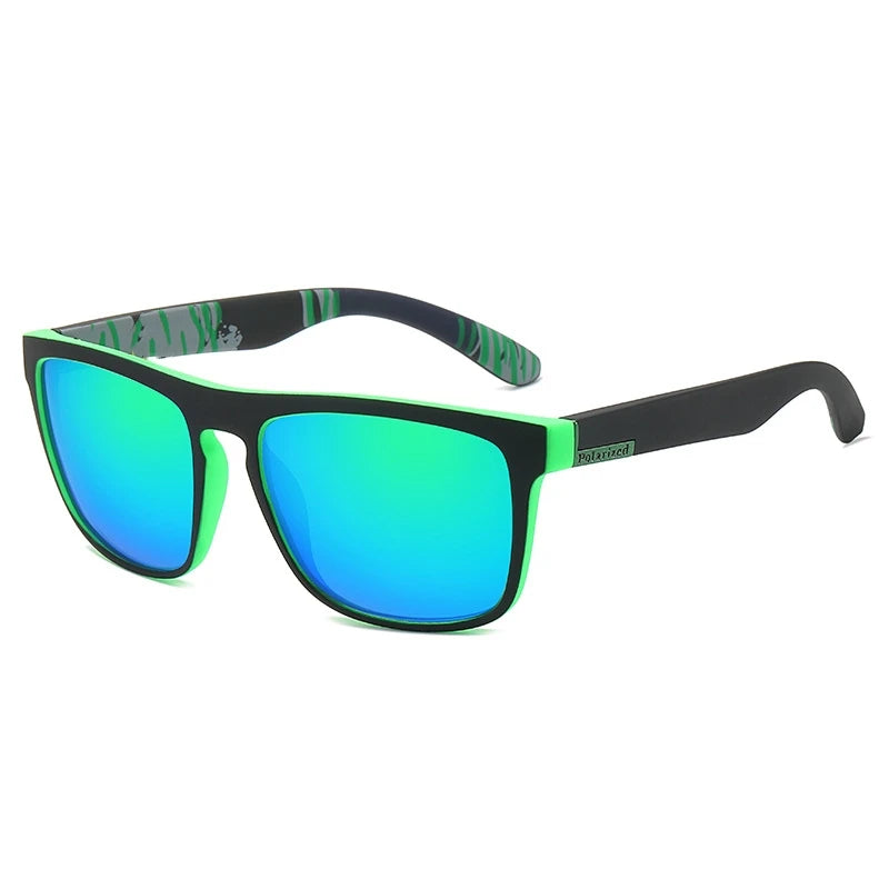 Gafas de sol polarizadas cuadradas vintage de moda para hombre y mujer, para conducir y pescar, de marca de lujo, de diseñador, con protección UV400.