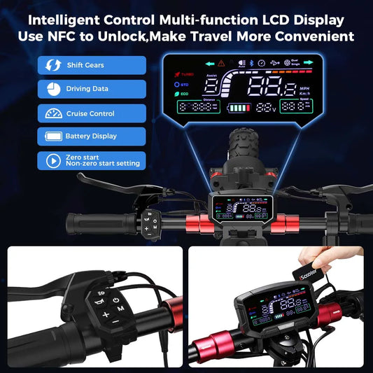 iScooter IX4/IX6 Electric Scooter 800W/1000W Powerful 10inch 11inch Off-road Tire 40-45km