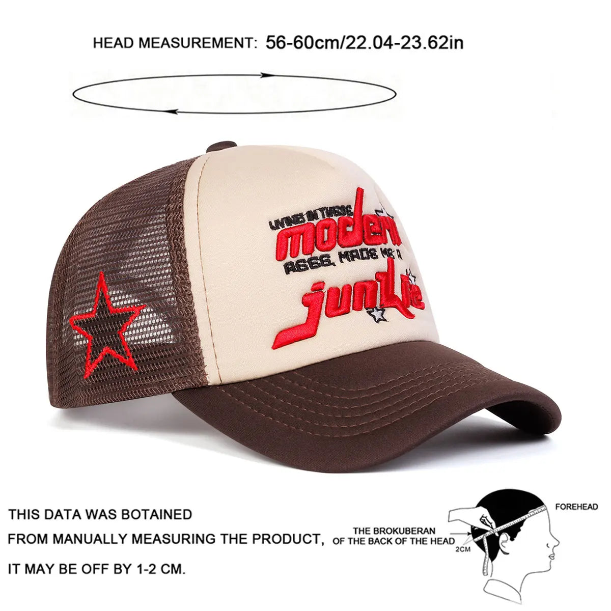 Gorras de red de béisbol con bordado modernas Unisex, sombreros casuales ajustables para exteriores para primavera y verano