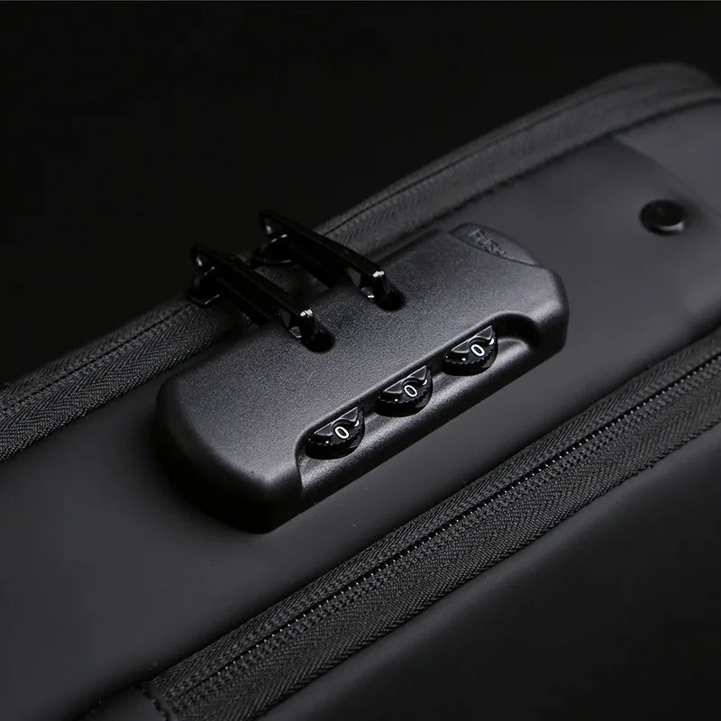 Men Multifunction Anti-theft USB Shoulder Bag Travel Crossbody Messenger Bags Chest Pack