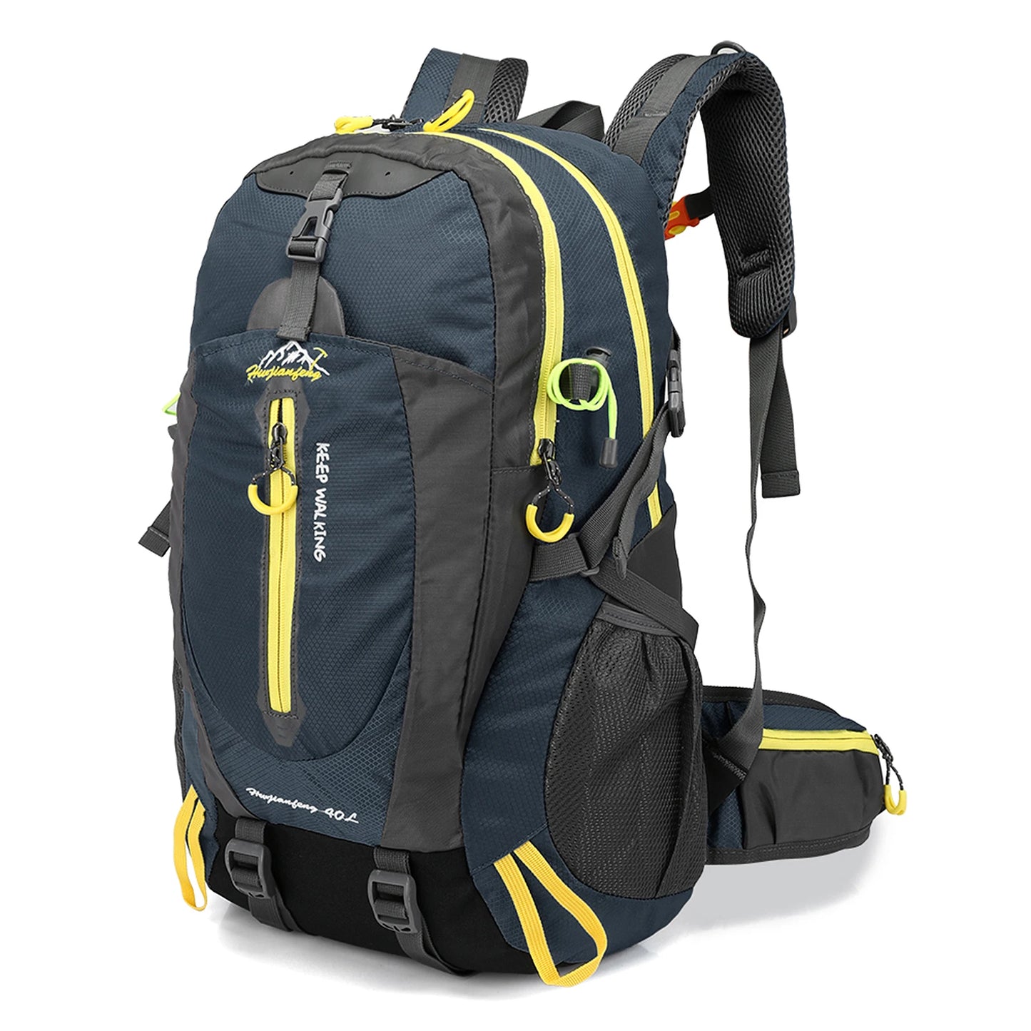 Mochila de viaje resistente al agua de 40L, mochila para acampar, senderismo, portátil, senderismo, escalada, bolsas traseras para hombres y mujeres