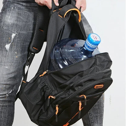 Mochila para hombre, bolso Oxford para ordenador de negocios, mochila impermeable