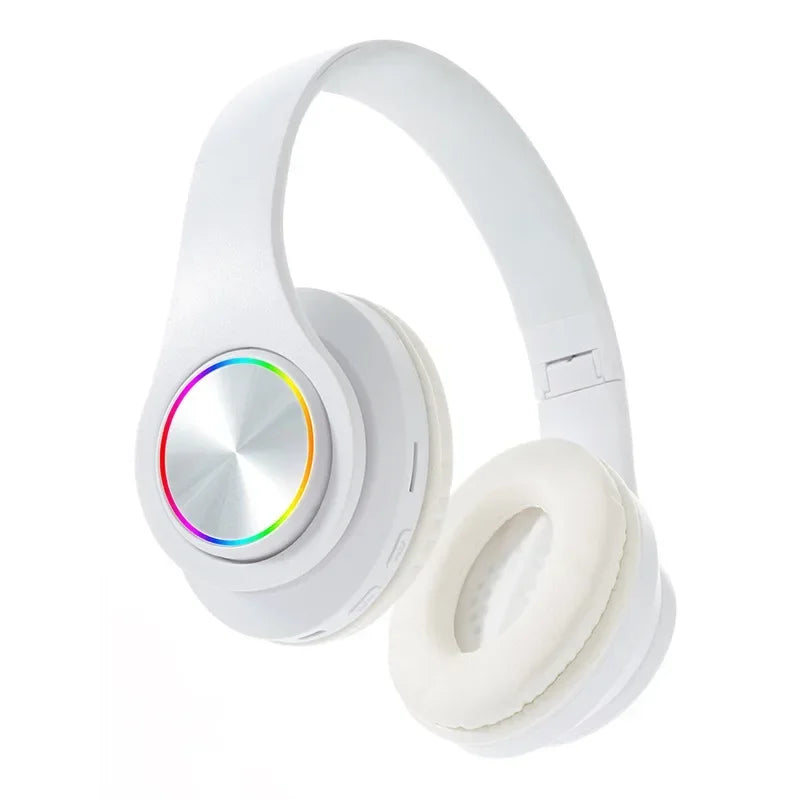 Auriculares Bluetooth plegables, inalámbricos con micrófono