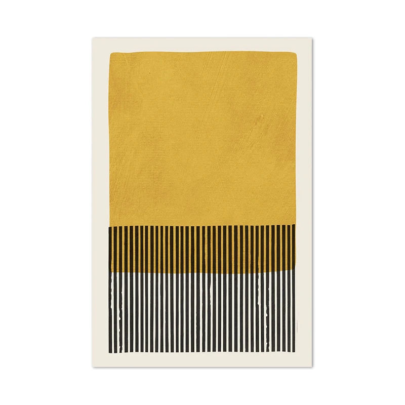 Pósteres e impresiones de pintura abstracta minimalista Original, imagen de pared, arte de pared gris mostaza y lienzo impreso para