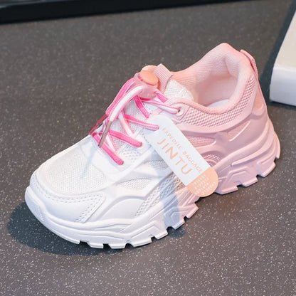 Zapatillas para correr para niños y niñas, ultraligeras, de fondo suave, de malla transpirable, novedad de verano, zapatos deportivos para niños