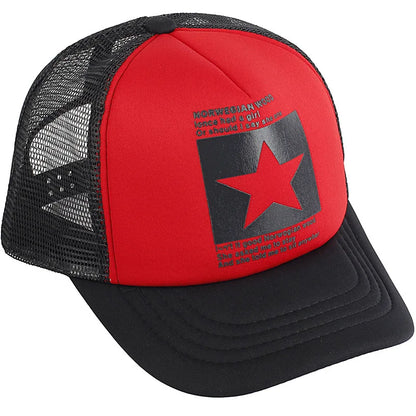 Gorras de moda para hombres y mujeres, gorras de verano transpirables con cierre trasero y estrellas