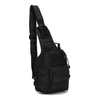 Bolso táctico para bandolera, bolso de hombro para exteriores con diseño Molle y mochila táctica impermeable para hombres