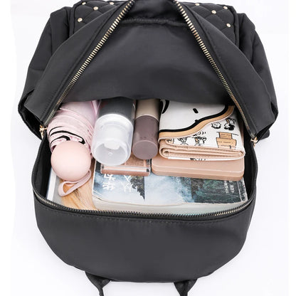 Fashion women backpack high quality nylon backpacks large travel backpack for women big school bags for teenage girls shoulder bag