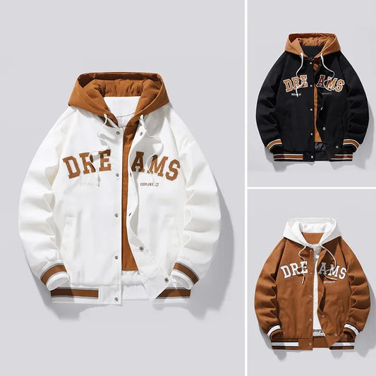 Veste de baseball universitaire de haute qualité pour hommes, nouvelle veste de marque à la mode, veste à capuche pour étudiants tout-match, manteaux grande taille pour femmes