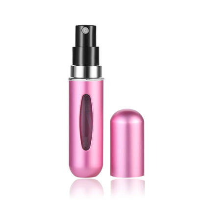 Botella de perfume recargable de 5 ml, portátil, mini, bomba de aroma, envases cosméticos vacíos, atomizador para viaje