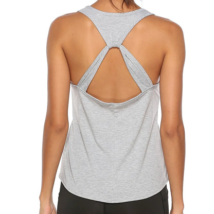 Chaleco de Yoga sin mangas, camiseta deportiva para mujer, camisetas sin mangas deportivas para Fitness, camisetas de entrenamiento para correr en gimnasio y Yoga