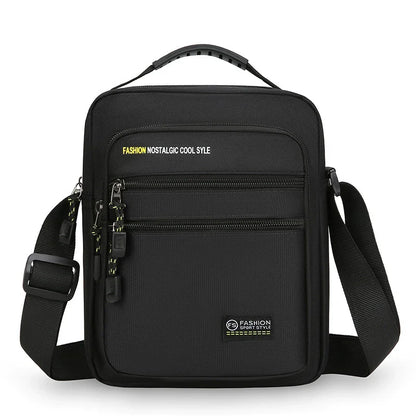 bolso cruzado para hombre, bolsos de un solo hombro, bolsa de almacenamiento de gran capacidad, bolsos cruzados de negocios con múltiples bolsillos a la moda