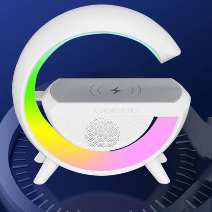 Altavoz Bluetooth portátil Klack®, lámpara de mesa y cargador inalámbrico con música tipo g