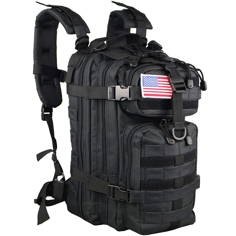 Mochila táctica de 35 litros, mochila de asalto Molle para hombres y mujeres, mochilas para viajes, camping, caza y senderismo