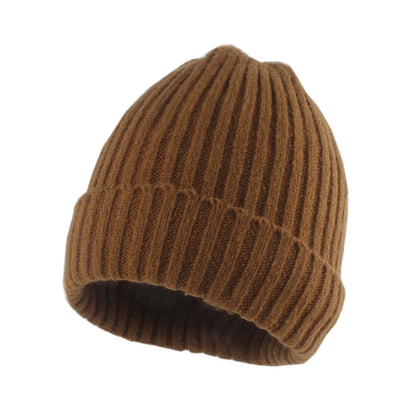 Gorro con puños de invierno para mujer, gorros elásticos de punto suaves y cálidos Unisex, gorro de esquí para exteriores, ropa de calle de moda