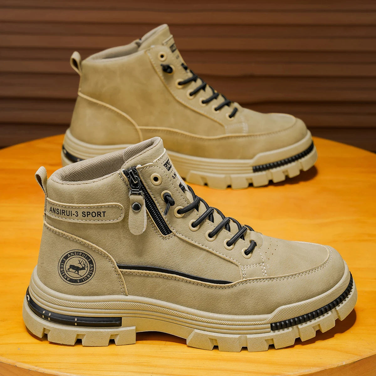 Botas altas de mezclilla para hombre, calzado deportivo informal, botas de hombre modernas y de moda