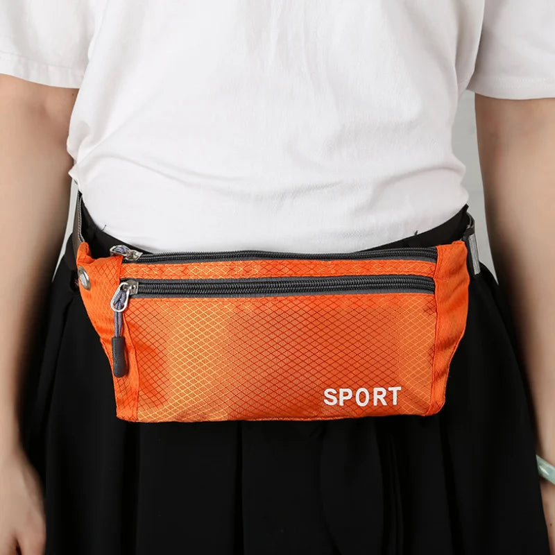 Riñonera deportiva para teléfono para hombre, riñonera ultrafina impermeable, Mini riñonera, nueva bolsa de cintura ligera para correr para mujer