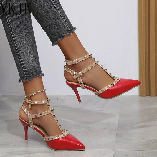 Women's shoes summer ladies high heels Valentine's Day shoes women's shoes pointed toe women's shoes