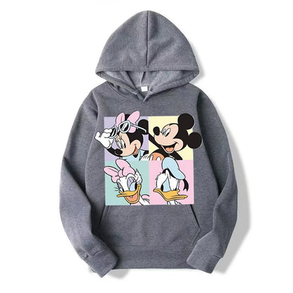 Sudadera con capucha informal para mujer, jersey condibujos animados