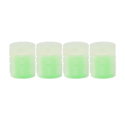 Tapones de válvula luminosos fluorescentes de noche para neumáticos de coche, decoración brillante para motocicletas y bicicletas, boquillas para neumáticos, accesorios para coche.