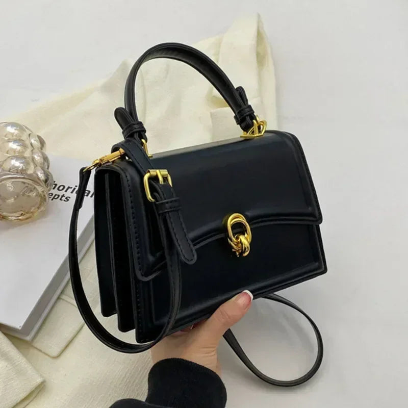 Bolso de cuero de Pu para mujer, bolso cruzado a la moda