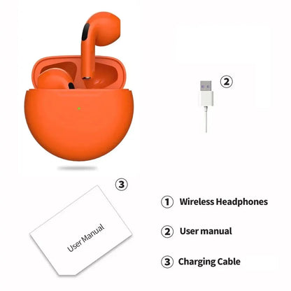 Auriculares inalámbricos Air Pro 6 TWS originales con Bluetooth 5.3, miniauriculares con micrófono y estuche de carga para Xiaomi y iPhone.
