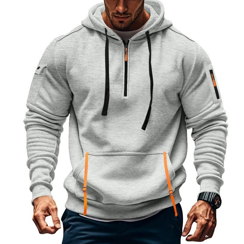 sudadera con capucha y hombros descubiertos para hombre