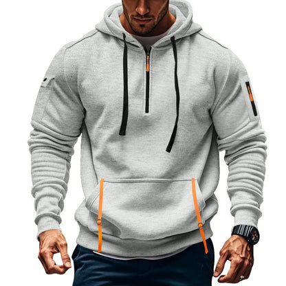 sudadera con capucha y hombros descubiertos para hombre