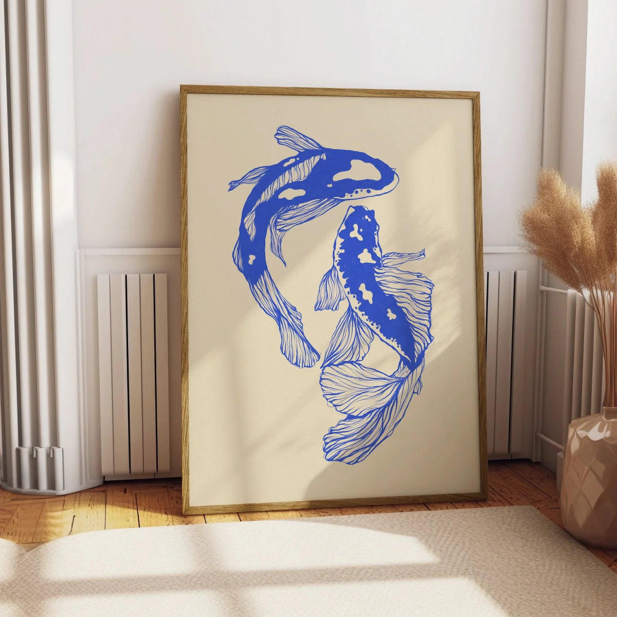 Impresiones en lienzo de pez, póster minimalista moderno, impresiones de arte estético, dormitorio, cocina, decoración del hogar, póster artístico, regalos