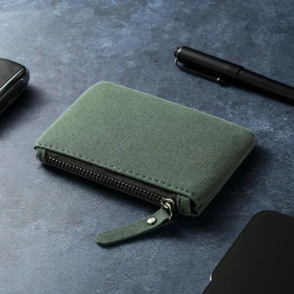 Mini billeteras de PU a la moda, monederos, tarjetero, monedero, bolsa de cambio con cremallera para hombres y mujeres