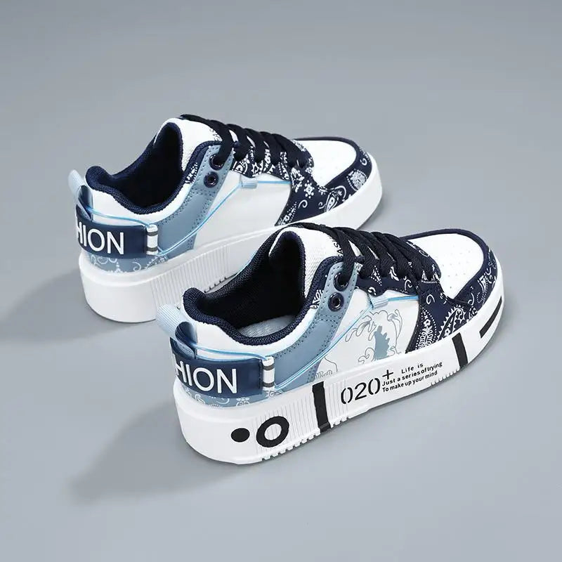 Zapatos deportivos bajos para hombre, zapatos informales de fondo grueso para primavera y otoño