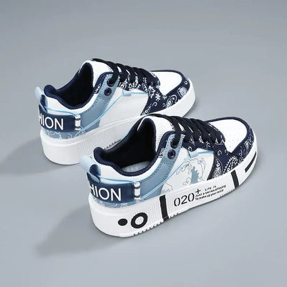 Zapatos deportivos bajos para hombre, zapatos informales de fondo grueso para primavera y otoño
