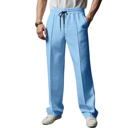 Pantalones deportivos informales  de alta calidad para hombre, pantalones de negocios, ropa de caballero holgada y transpirable de pierna recta