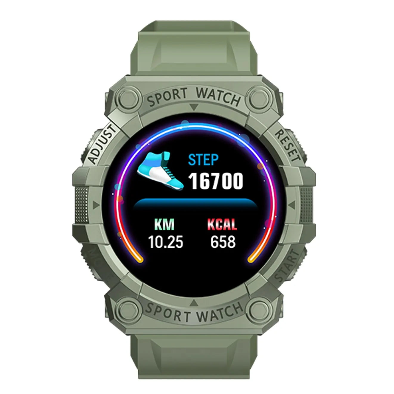 Reloj inteligente para hombre y mujer, deportivo, con pantalla táctil, resistente al agua, Bluetooth, compatible con Android e iOS.