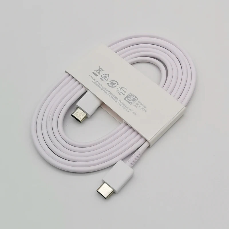 Cargador Samsung de 45 W, adaptador de carga superrápida de 1,8 M, tipo C, para Galaxy S24, S23, S22, S21, S20, Note 20, Ultra 10, Z Flip Fold 6, 5, 4, 3 y 2