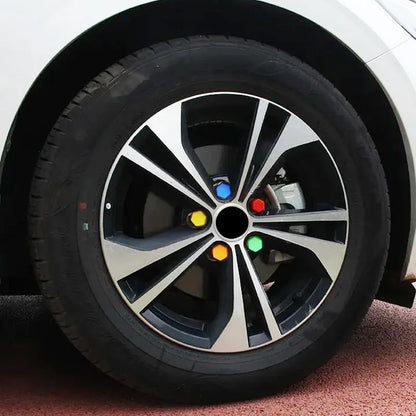 20 tapones hexagonales de silicona de 17/19/21 mm, luminosos, para tuercas de rueda de coche, tapones de silicona para tornillos, para decoración exterior de neumáticos.