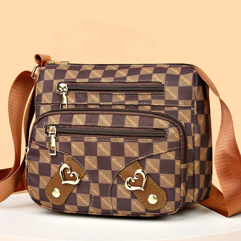 Bolso de mujer de nuevo estilo: bolso de hombro casual hecho de piel sintética